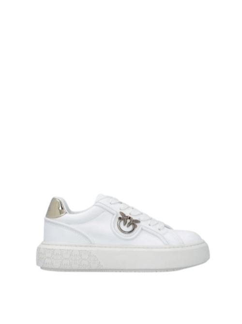 Sneakers in pelle con logo Love Birds Pinko | SS0041P087Z1B.WHITE